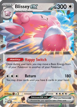 Blissey ex 134/167 - SV06 Holofoil Twilight Masquerade 