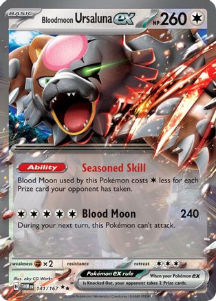 Bloodmoon Ursaluna ex 141/167 - SV06 Holofoil Twilight Masquerade 