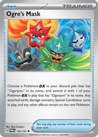 Ogre's Mask 159/167 - SV06 Twilight Masquerade Reverse Holofoil
