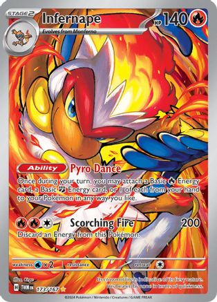 Infernape 173/167 - Holofoil SV06 Twilight Masquerade 