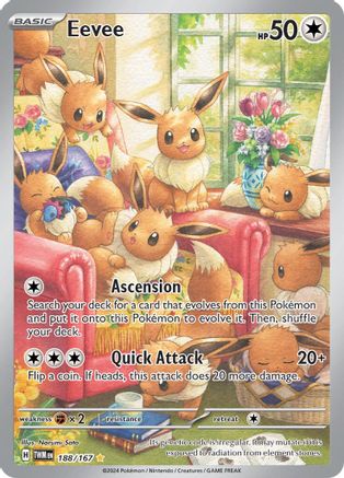 Eevee 188/167 - SV06 Twilight Masquerade Holofoil