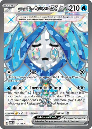 Wellspring Mask Ogerpon ex - 194/167 194 - [SV06 Twilight Masquerade] Holofoil