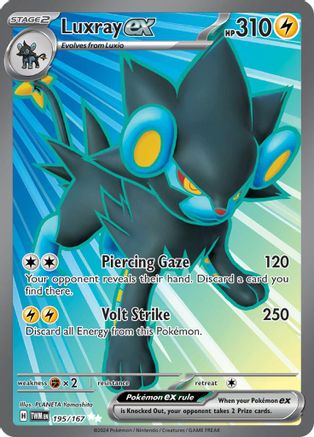 Luxray ex 195/167 - SV06 Holofoil Twilight Masquerade 