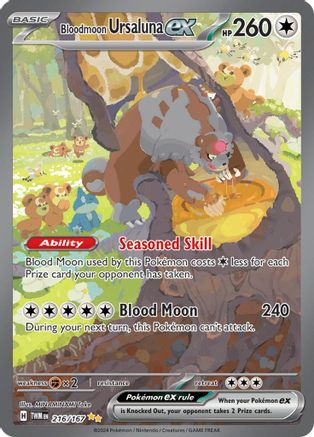 Bloodmoon Ursaluna ex 216/167 - SV06 Holofoil Twilight Masquerade 