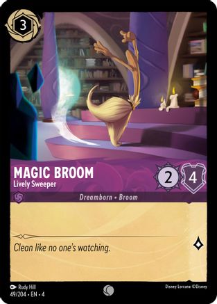 Magic Broom - Lively Sweeper (49/204) Cold Foil - Ursulas Return