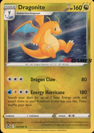 Dragonite - 131/195 (EB Games Exclusive) 131 - [Miscellaneous Cards & Products] Holofoil