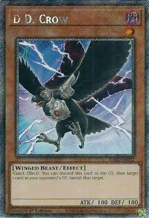 DD Crow (Platinum Secret Rare) (RA02-EN002) – 25e anniversaire Rarity Collection II 1ère édition 