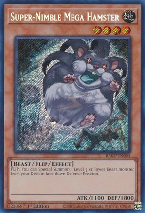 Méga Hamster super agile (Secret Rare) (RA02-EN004) – 25e anniversaire Rarity Collection II 1ère édition 