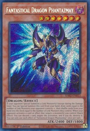 Dragon fantastique Phantazmay (Art alternatif) (Secret Rare) (RA02-EN013) - 25e anniversaire Rarity Collection II 1ère édition 