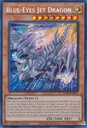 Blue-Eyes Jet Dragon (Secret Rare) (RA02-EN017) - 25th Anniversary Rarity Collection II 1st Edition