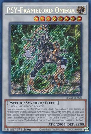 PSY-Framelord Omega (Secret Rare) (RA02-EN028) - 25th Anniversary Rarity Collection II 1st Edition