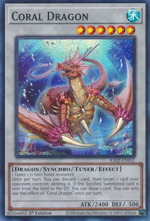 Dragon Corail (RA02-EN031) – Collection Rarity 25e anniversaire II 1ère édition