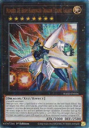 Number 38: Hope Harbinger Dragon Titanic Galaxy (PUR) (RA02-EN036) - 25th Anniversary Rarity Collection II 1st Edition
