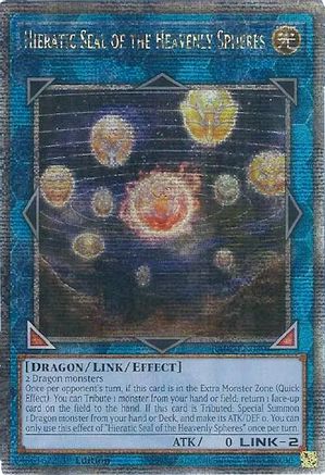 Hieratic Seal of the Heavenly Spheres (Quarter Century Secret Rare) (RA02-EN039) - 25th Anniversary Rarity Collection II 1st Edition