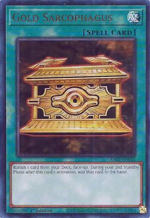 Sarcophage en or (UR) (RA02-EN052) – 25e anniversaire Rarity Collection II 1ère édition 