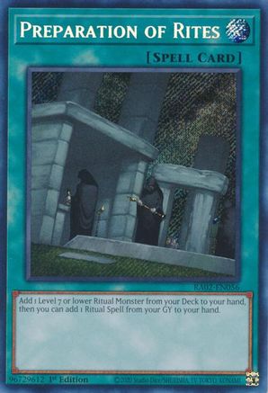 Préparation des Rites (Secret Rare) (RA02-EN056) - 25e Anniversaire Rarity Collection II 1ère Édition