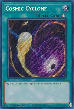 Cosmic Cyclone (Secret Rare) (RA02-EN061) - 25th Anniversary Rarity Collection II 1st Edition