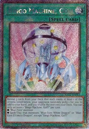 Bingo Machine, Go!!! (Platinum Secret Rare) (RA02-EN062) - 25th Anniversary Rarity Collection II 1st Edition