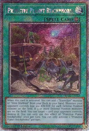 Primitive Planet Reichphobia (Platinum Secret Rare) (RA02-EN067) – 25e anniversaire Rarity Collection II 1ère édition