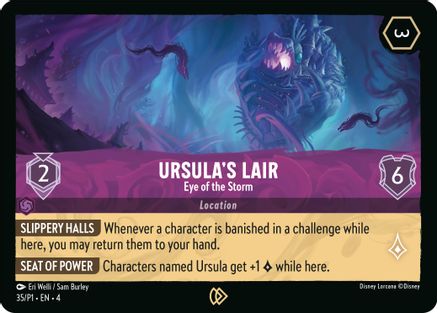Ursula's Lair - Eye of the Storm (35) Cold Foil - Disney Lorcana Promo Cards