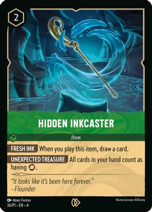 Hidden Inkcaster (36) Cold Foil - Disney Lorcana Promo Cards