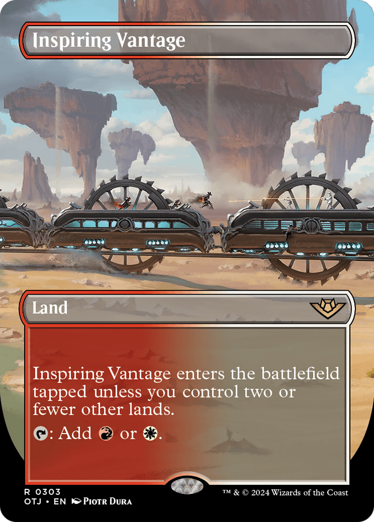Inspiring Vantage (OTJ-303) - [Hors-la-loi de Thunder Junction] (sans bordure) Foil 