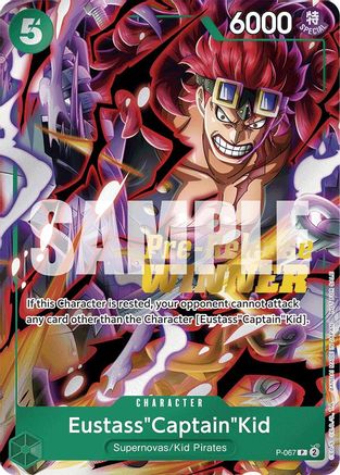 Eustass"Captain"Kid (OP-07 Pre-Release Tournament) [Winner] (P-067) - One Piece Promotion Cards