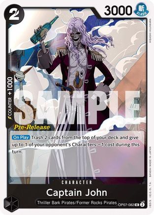 Captain John (OP07-082) - 500 Years in the Future Pre-Release Cards