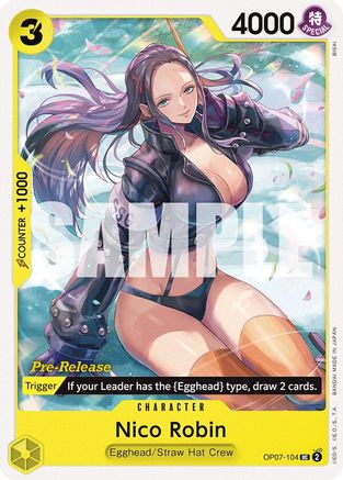 Nico Robin (OP07-104) - Cartes de pré-sortie 500 ans dans le futur 