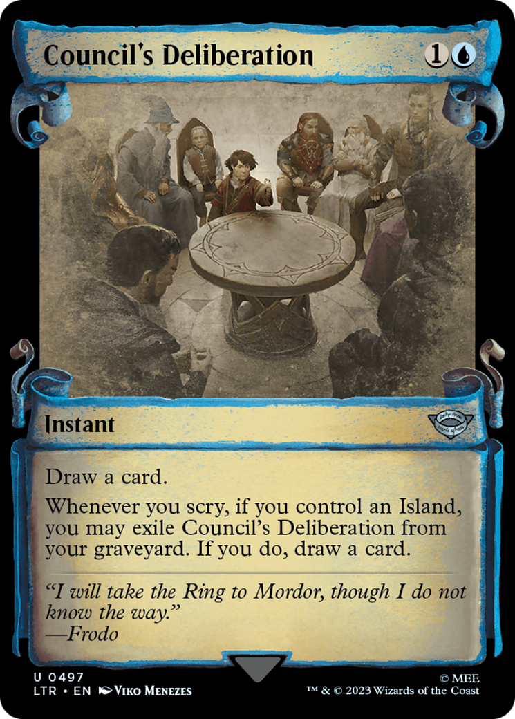 Council's Deliberation (LTR-497) - [The Lord of the Rings: Tales of Middle-earth]: (Showcase)