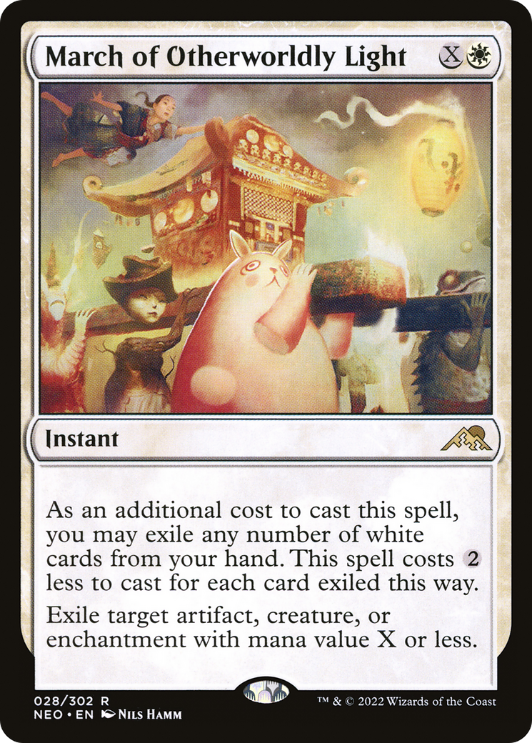 March of Otherworldly Light (NEO-028) - [Kamigawa: Neon Dynasty] Foil