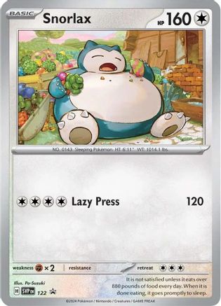 Snorlax - 122 122 - [SV Scarlet & Violet Promo Cards] Holofoil