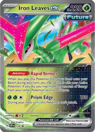 Feuilles de fer ex 128 - [Cartes promotionnelles SV Scarlet &amp; Violet] Holofoil 