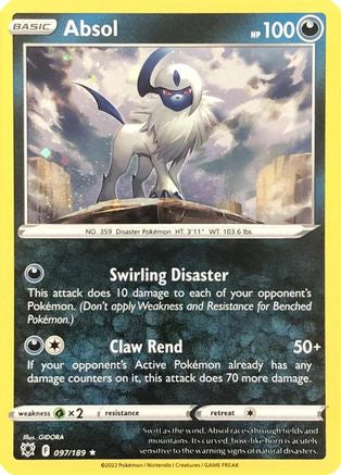 Absol - 097/189 (Cosmos Holo) 97 - [Miscellaneous Cards & Products] Holofoil