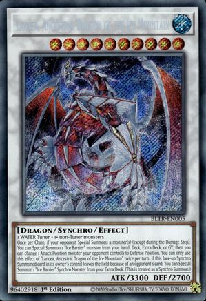 Lancea, Ancestral Dragon of the Ice Mountain (BLTR-EN005) - Battles of Legend: Terminal Revenge 1st Edition