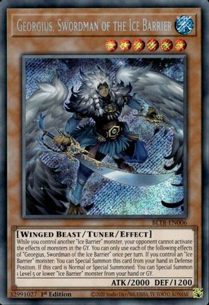 Georgius, Swordman of the Ice Barrier (BLTR-EN006) - Battles of Legend: Terminal Revenge 1st Edition