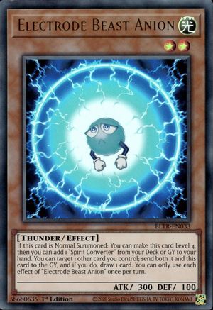 Electrode Beast Anion (BLTR-EN033) - Battles of Legend: Terminal Revenge 1st Edition