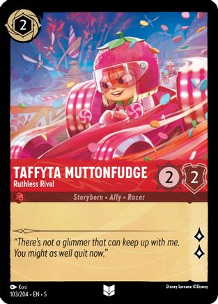 Taffyta Muttonfudge - Ruthless Rival (103/204) Cold Foil - Shimmering Skies