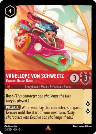 Vanellope von Schweetz - Random Roster Racer (124/204) Cold Foil - Shimmering Skies