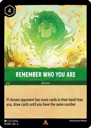 Remember Who You Are (97/204) Cold Foil - Shimmering Skies