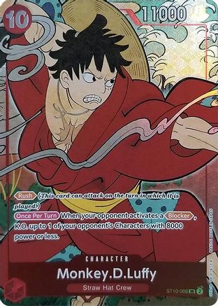 Monkey.D.Luffy (English Version 1st Anniversary Set) (ST10-006) - One Piece Promotion Cards