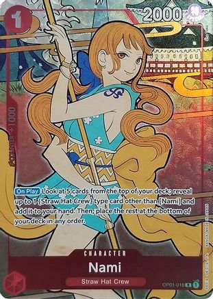 Nami (English Version 1st Anniversary Set) (OP01-016) - One Piece Promotion Cards