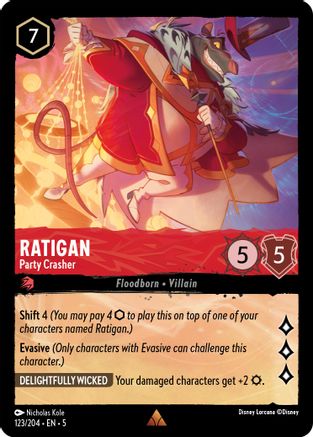 Ratigan - Party Crasher (123/204) Cold Foil - Shimmering Skies