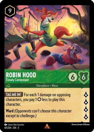 Robin Hood - Timely Contestant (69/204) Cold Foil - Shimmering Skies