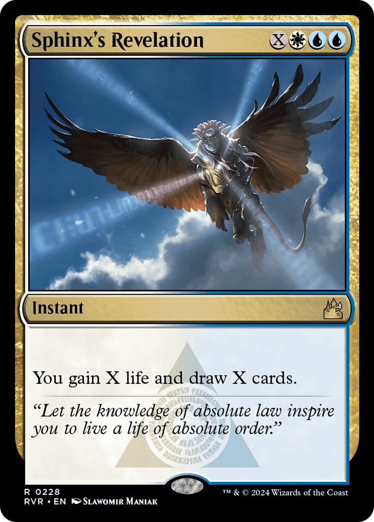Sphinx's Revelation (RVR-228) - [Ravnica Remastered] Foil