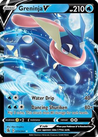 Greninja V - 073/264 (Non-Holo) 73 - [Exclusivités Deck] 