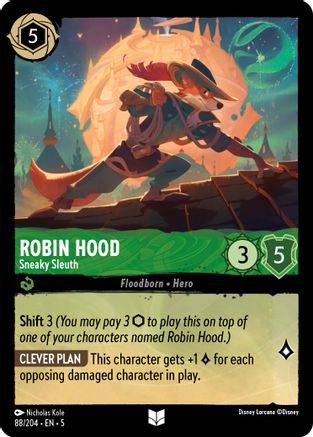 Robin Hood - Sneaky Sleuth (88/204) Cold Foil - Shimmering Skies