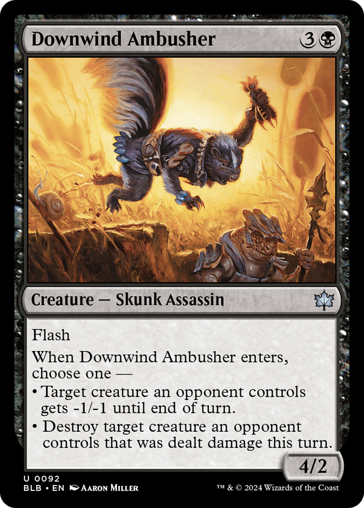 Downwind Ambusher (BLB-092) - [Bloomburrow]