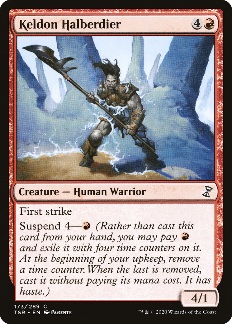 Keldon Halberdier (TSR-173) - [Time Spiral Remastered] Foil