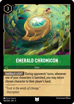 Emerald Chromicon (100/204) Cold Foil - Shimmering Skies